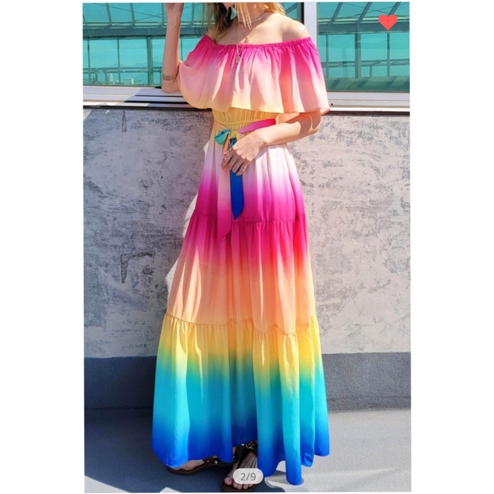 Host pick!! Ombre rainbow dress